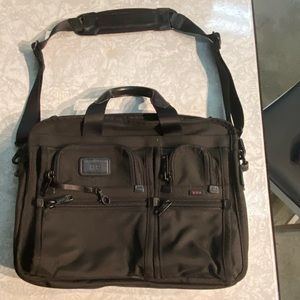 TUMI expandable shoulder bag